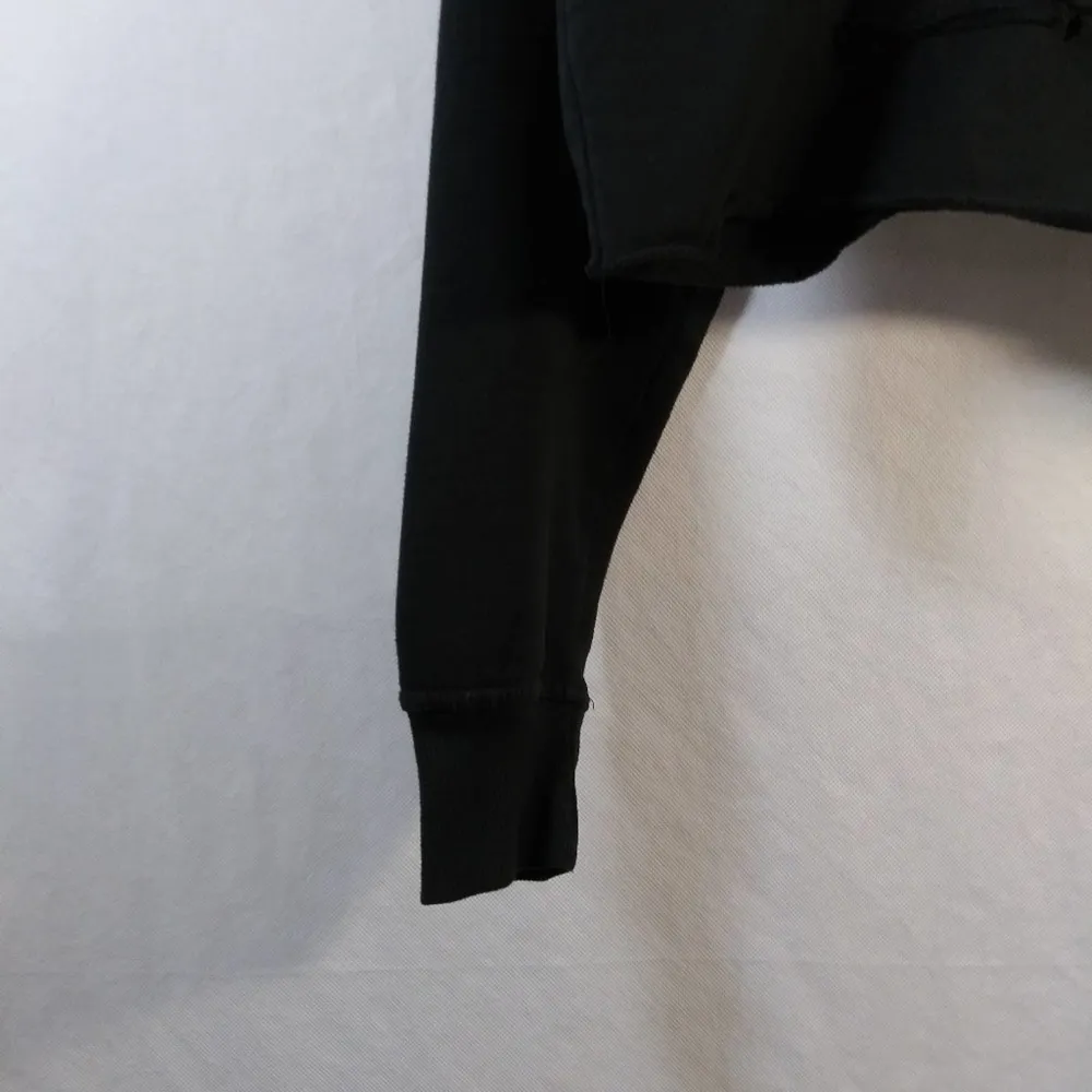 1994 Clothing Black Crop Hooded Sweatshirt Working Girl Graphic Size L Size L - Image 3