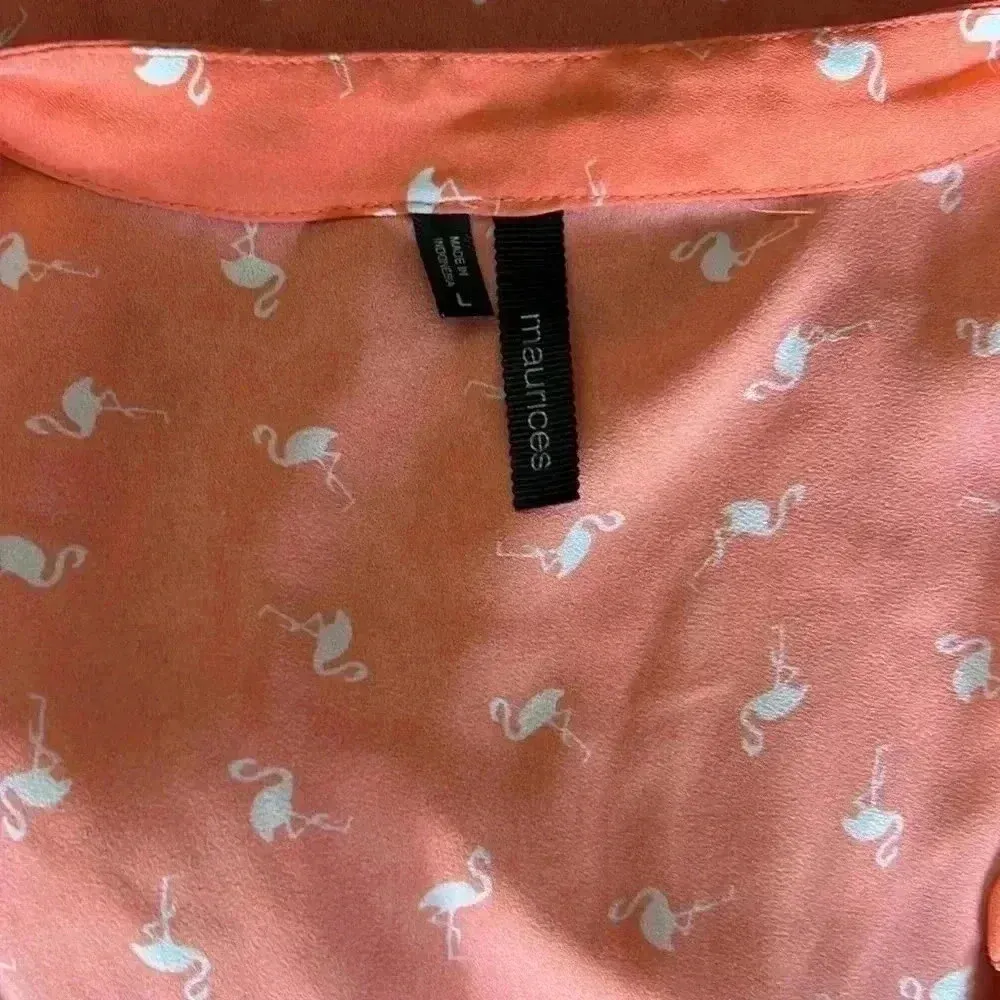 Maurice Women’s Sleeveless Flamingo Blouse W17 - Image 3