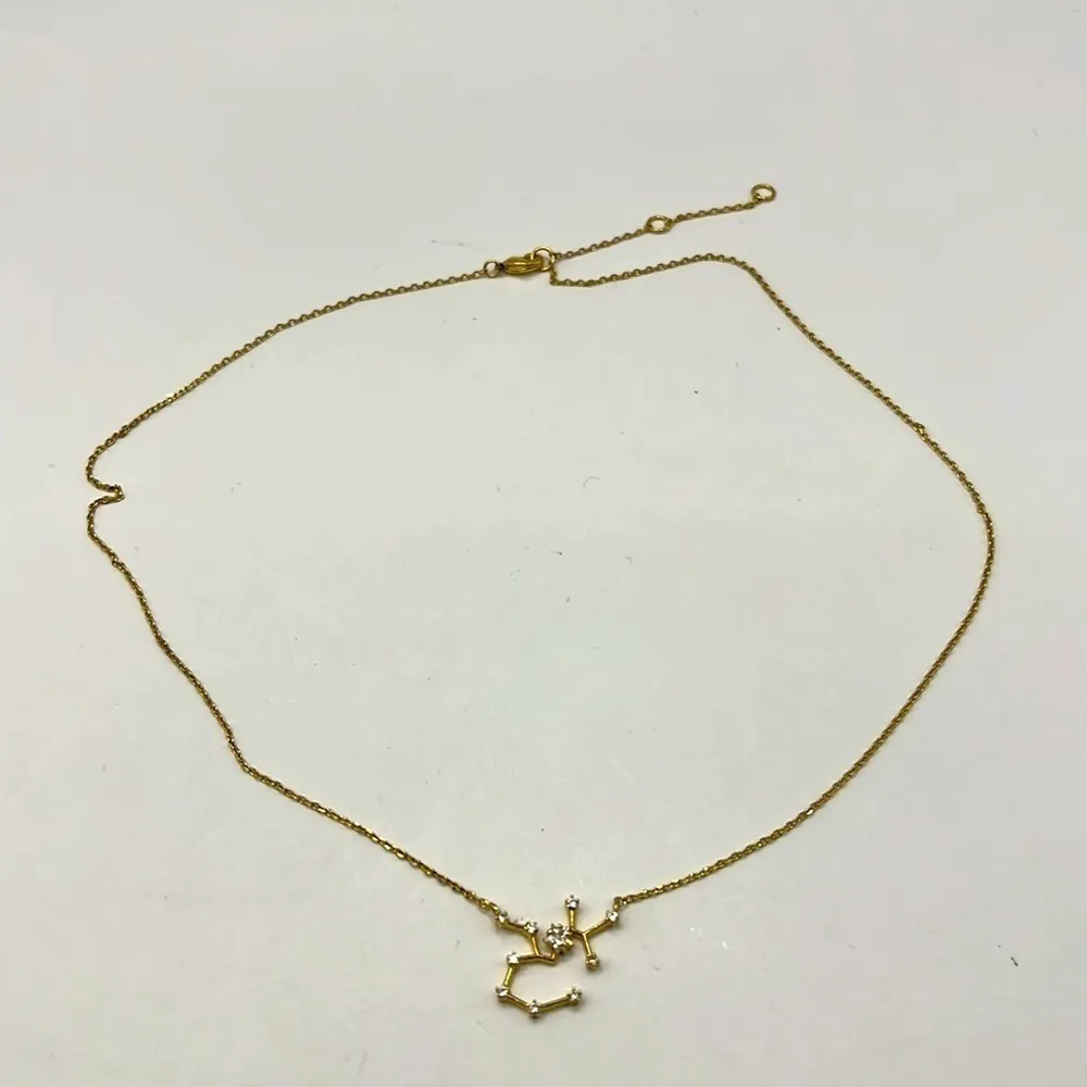 Sagittarius The Archer Zodiac Goldtone Necklace with Rhinestones Nov 22 - Image 5