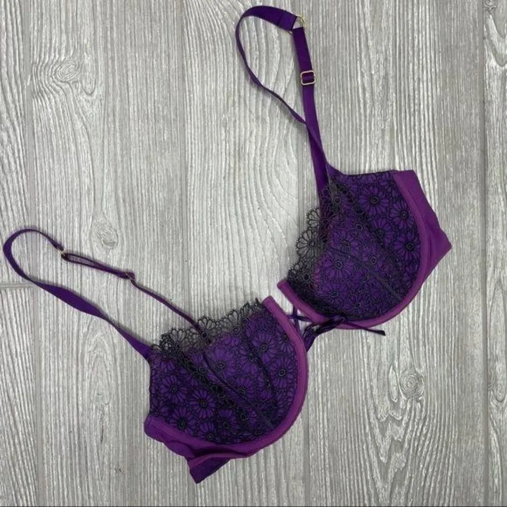 Victoria’s Secret push up without padding lace bra 36c - Image 7