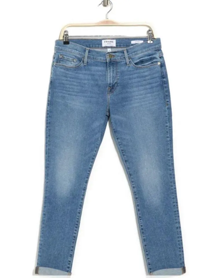 💕FRAME💕 Le Garcon Cuffed Crop Jeans ~ Bixby Blue 30 NWOT - Image 10