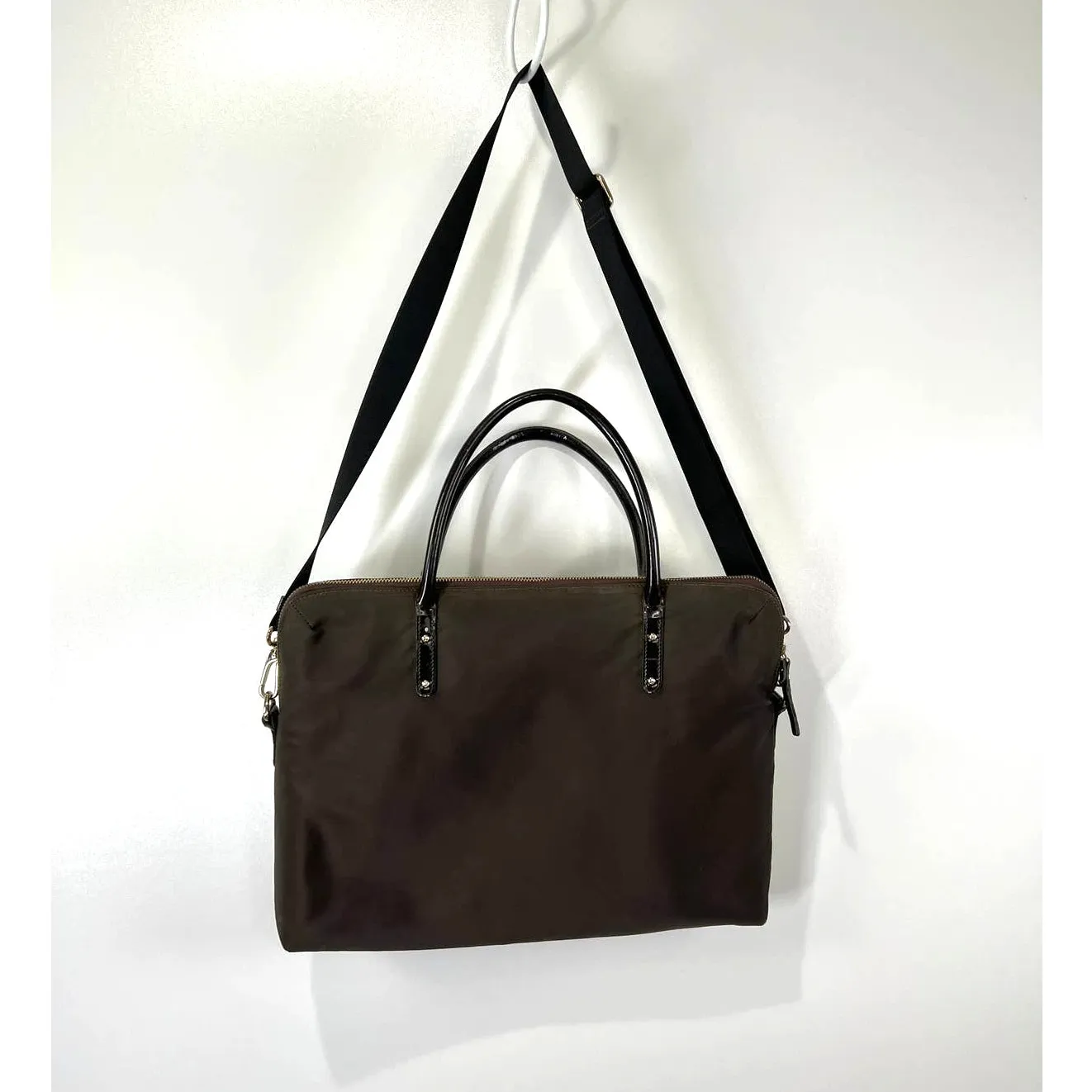 Kate Spade Laptop Bag Brown Nylon Messenger - Image 15
