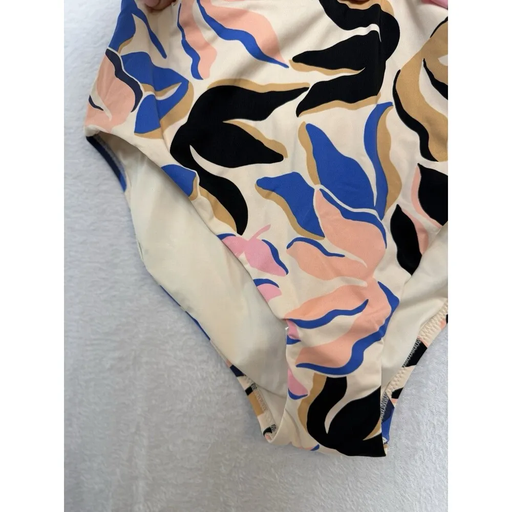 NWT Red Carter Large 10 Floral U Wire One Piece Swimsuit Sexy Beach Resort Print - Image 3