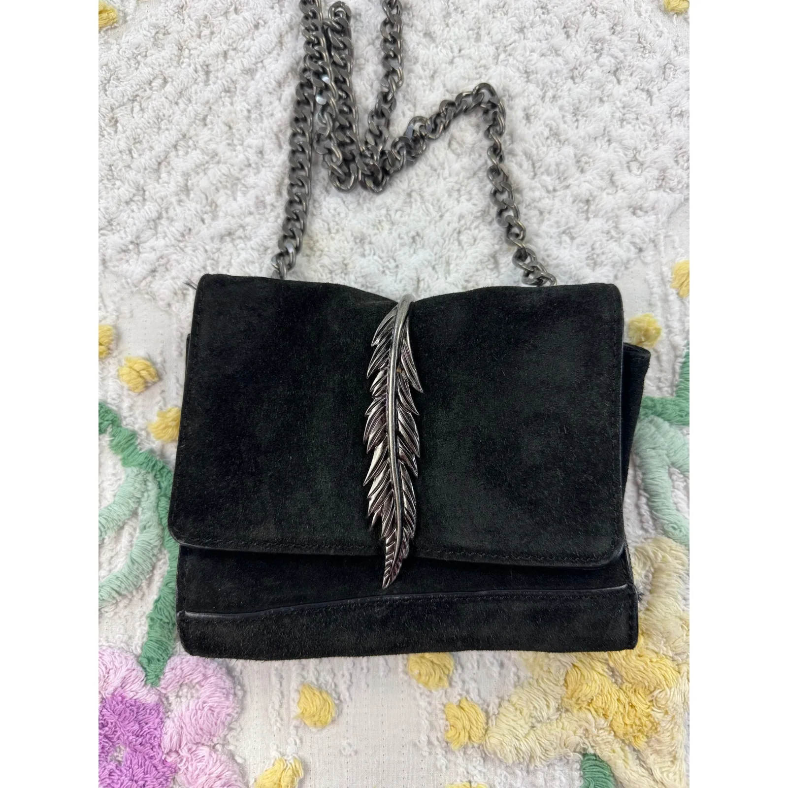 ZARA WOMAN cowhide leather  Chain Shoulder Bag Evening‎ Crossbody - Image 2