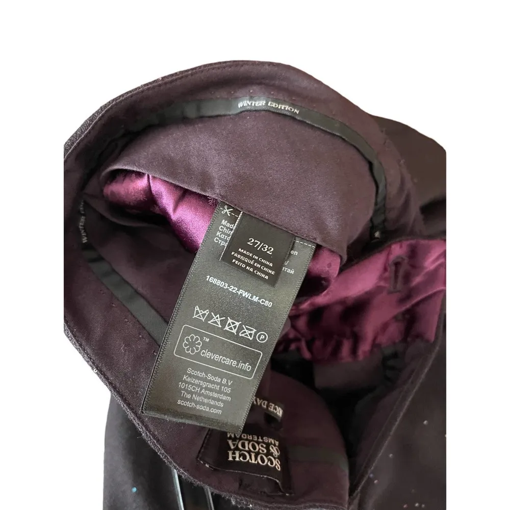 Scotch & Soda High-Rise Trousers sparkle brown Winter Edition size 27 - Image 7