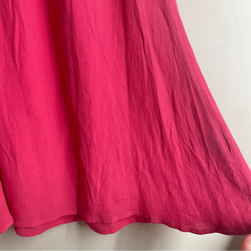 HD in Paris Anthropologie Covina Pink Off-Shoulder Ruffle Dress size 6 - Image 7