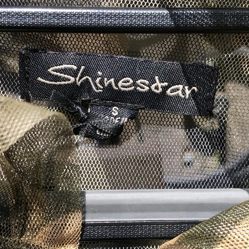 Shinestar Mesh Camo Cinched Cropped Hoodie S - Image 5