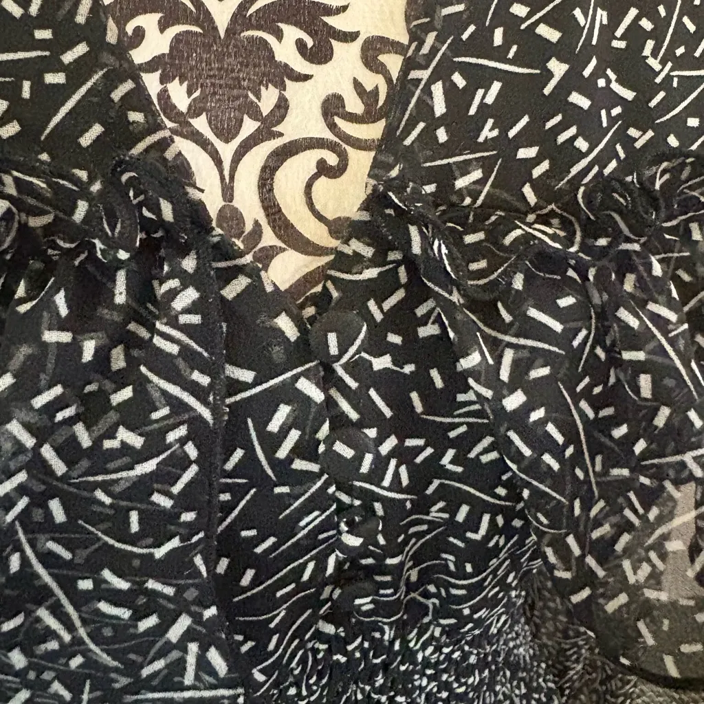 BARDOT Kamila Black and White Printed Dress - Image 6