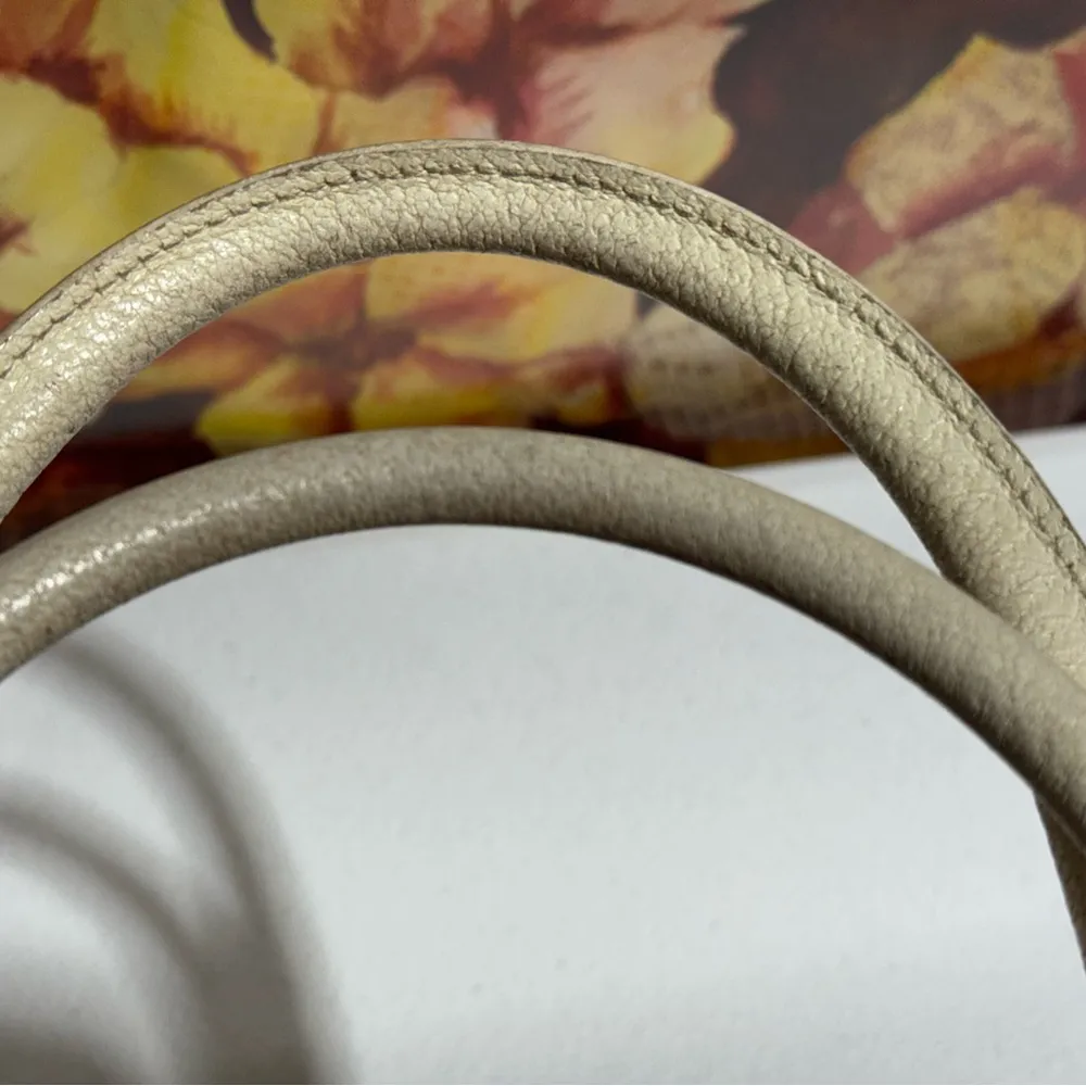 GUCCI Jackie Handbag Tote 002 1071 Silver Hardware Leather White 1669 - Image 9