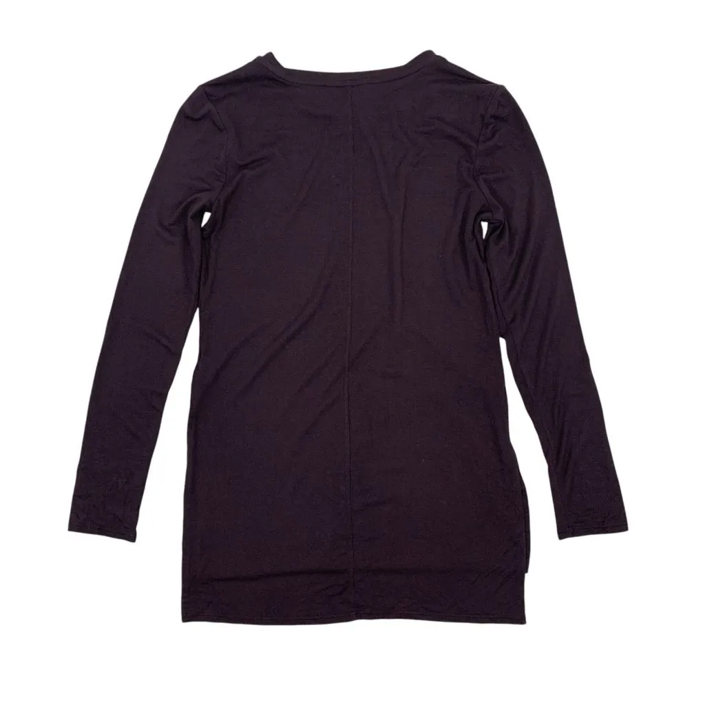 Athleta Tunic Top XXS Plum Long Sleeve Activewear Gym Yoga‎ - Image 3