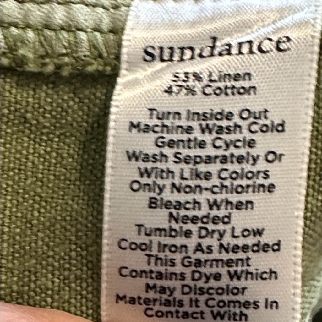 Sundance Army Green‎ Cargo Shorts bermuda Size 14 - Image 8
