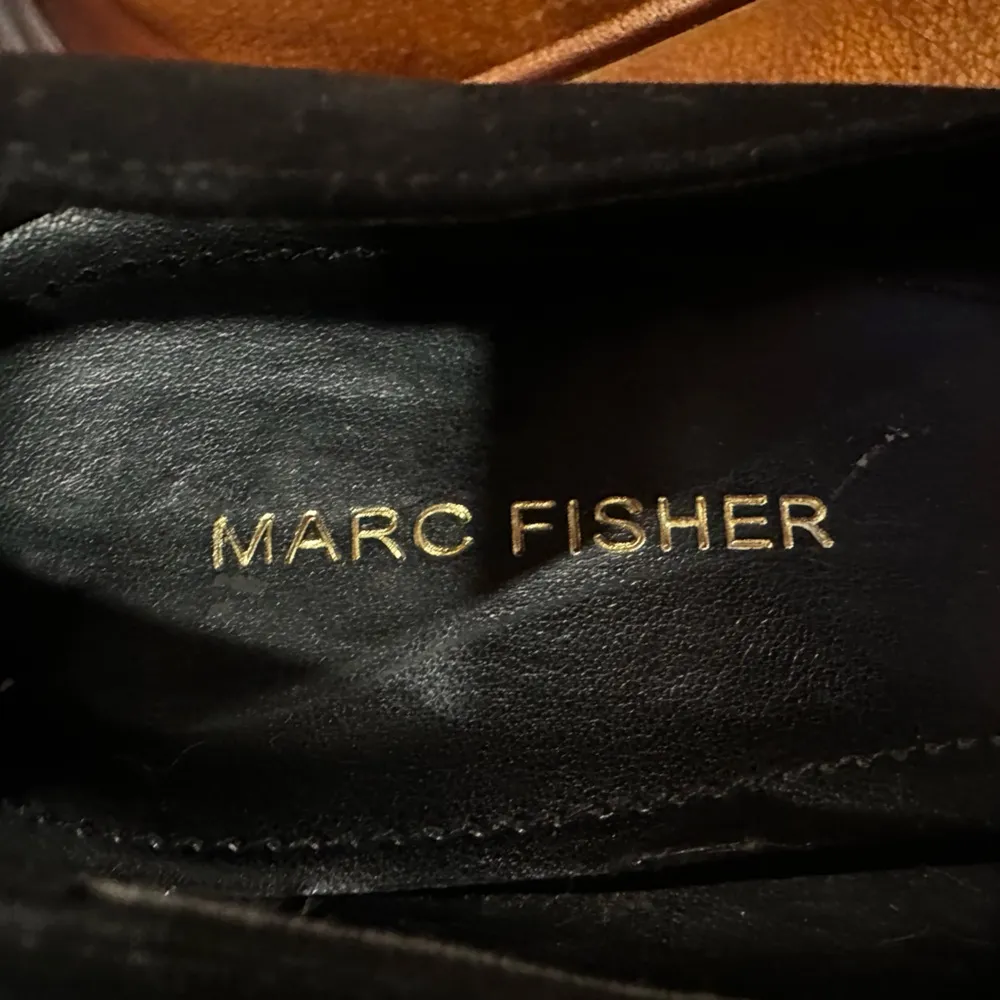 Marc Fisher Black suede block heel Women's Shoes - Image 4