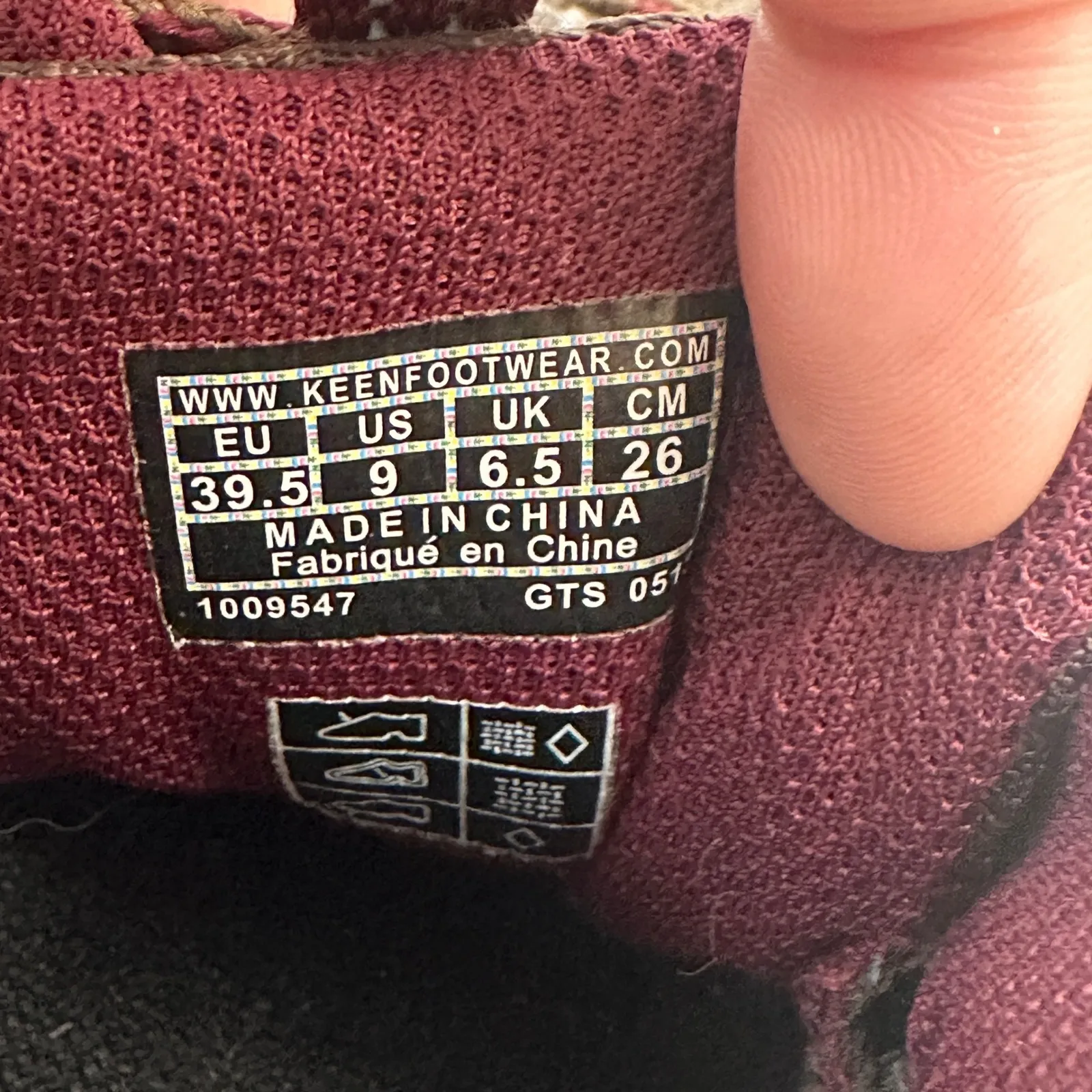 Keen Waterproof Hiking Trail Shoes Low Top Brown Burgundy Women's Size‎ 9 - Image 8