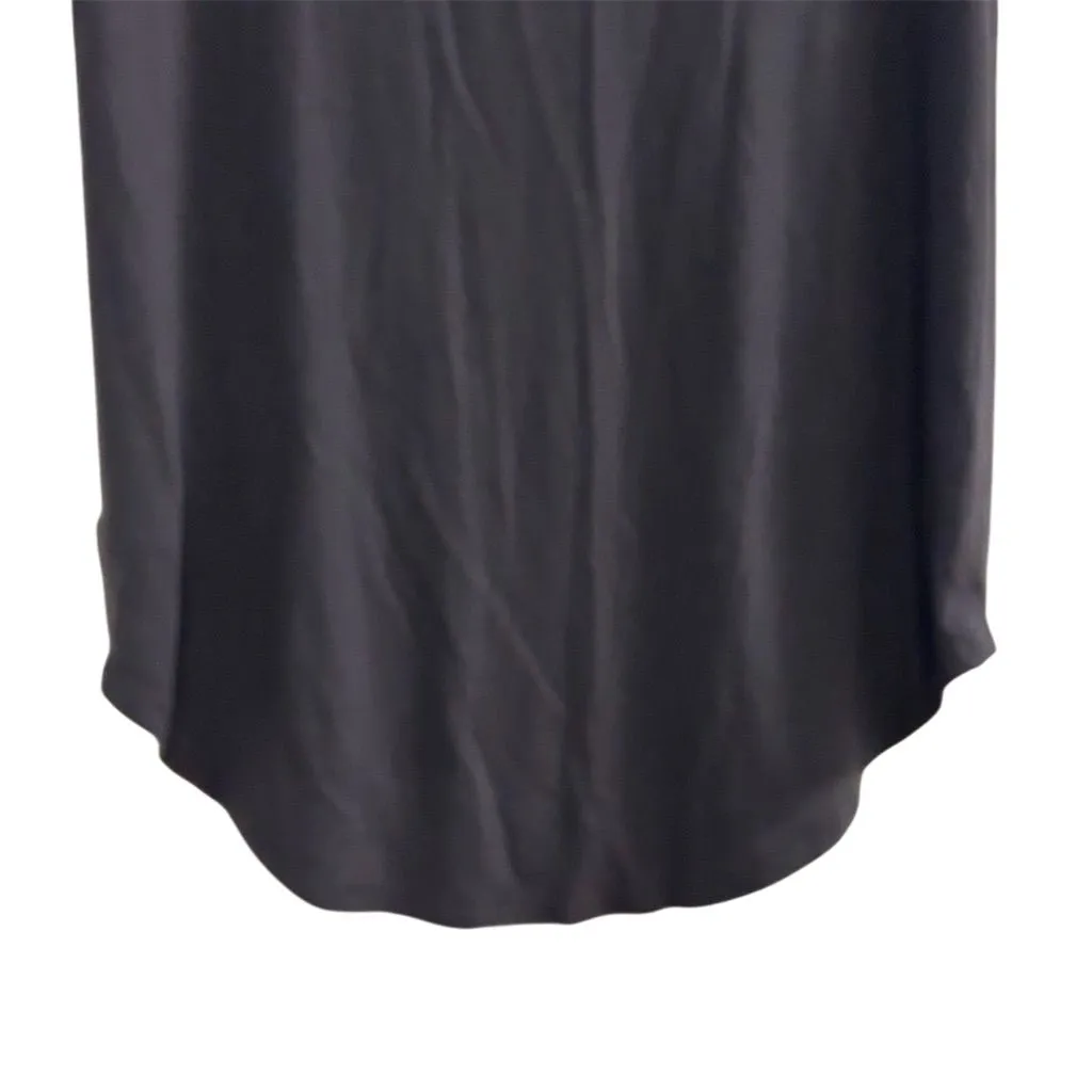 American Eagle Women's XS Black Floral V-Neck T-Shirt Embroidered - Image 10