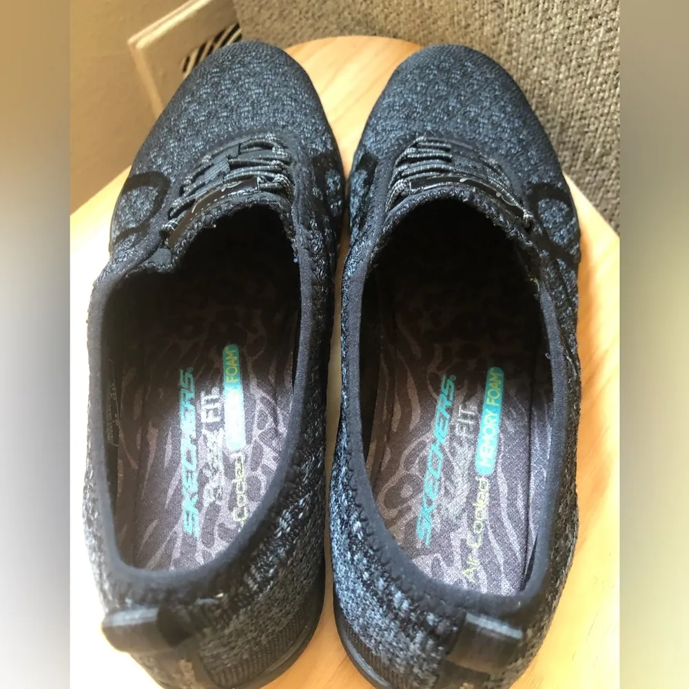 Skechers Black Comfy Strolling Slip On Memory Foam Womens Athletic Walking Sz 7 - Image 8