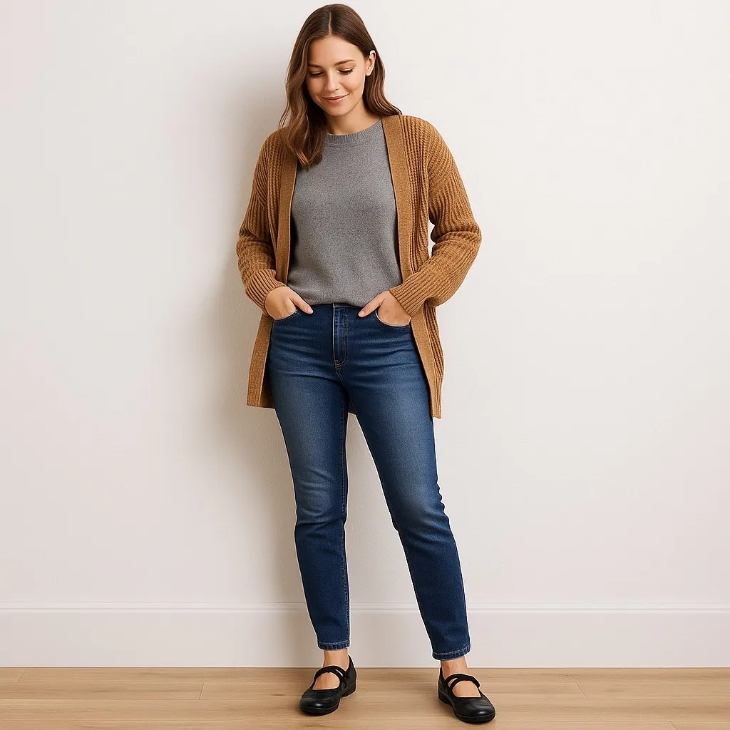 Cobb Hill by Rockport Black Leather Mary Jane Flats‎ Women's 10W Comfort Walking Size 10 - Image 2