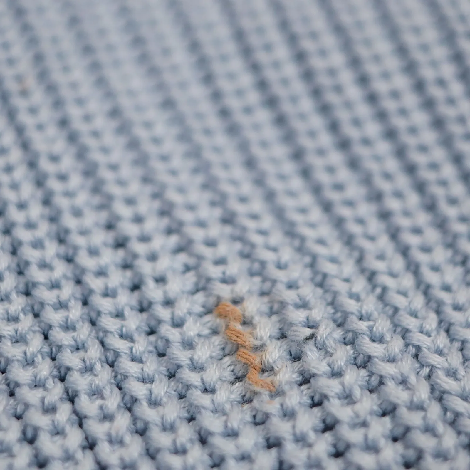 Brandy Melville Light Blue Ribbed Knit Cropped Sweater - Image 10