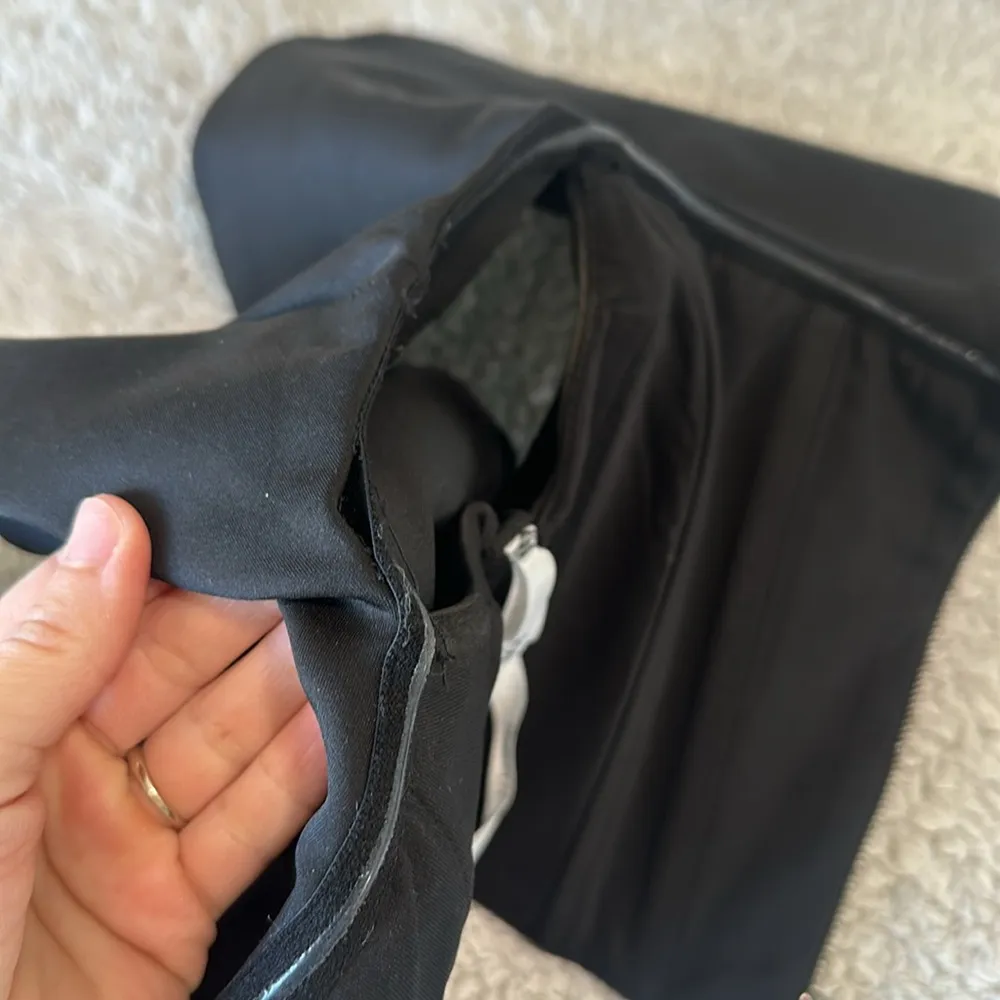 Jovani Women's 2 Two Piece Ruffle Neck Mermaid Gown Solid Black Evening Formal - Image 11