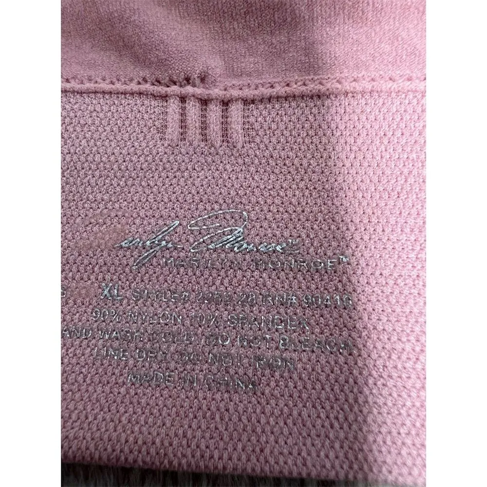 Marilyn Monroe Women's Lace Racerback Bralette Pink XL Adjustable Straps - Image 5