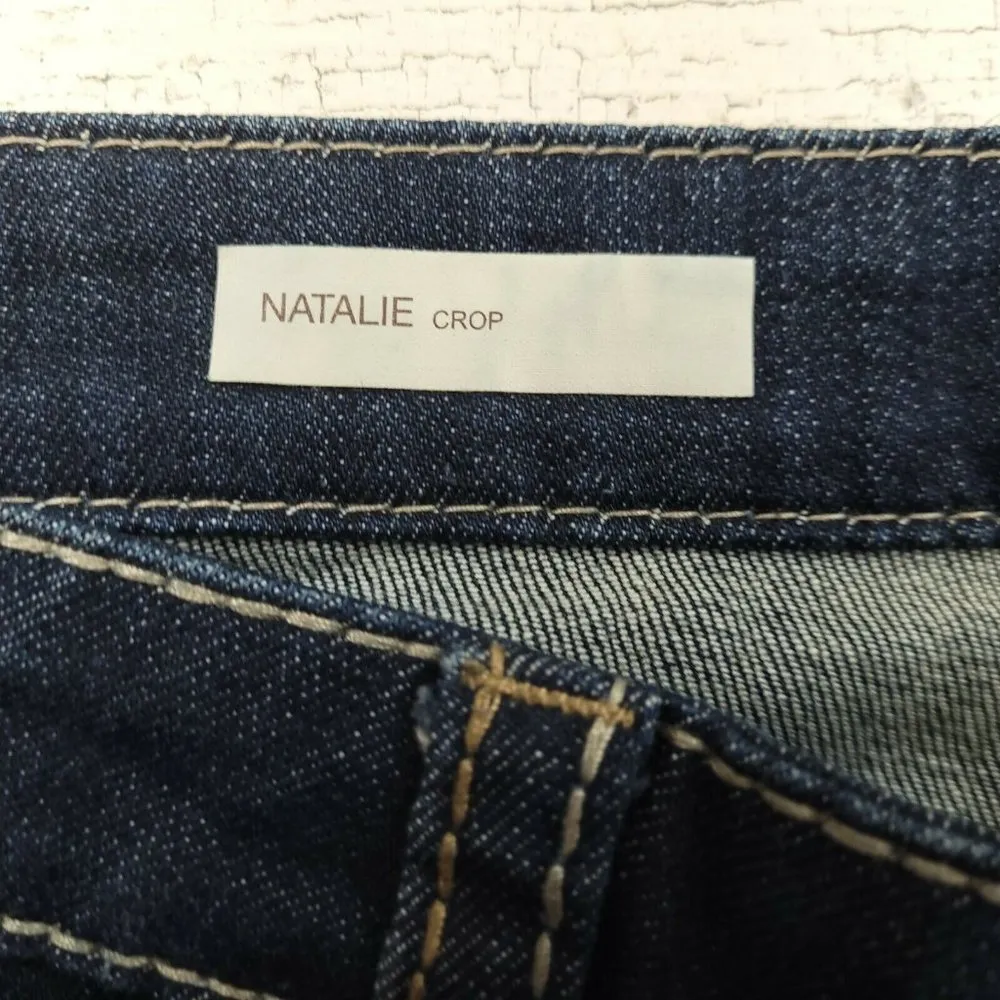 Kut From The Kloth Natalie Crop Blue Denim Womens Jeans Size 8 (32x20) EUC - Image 9