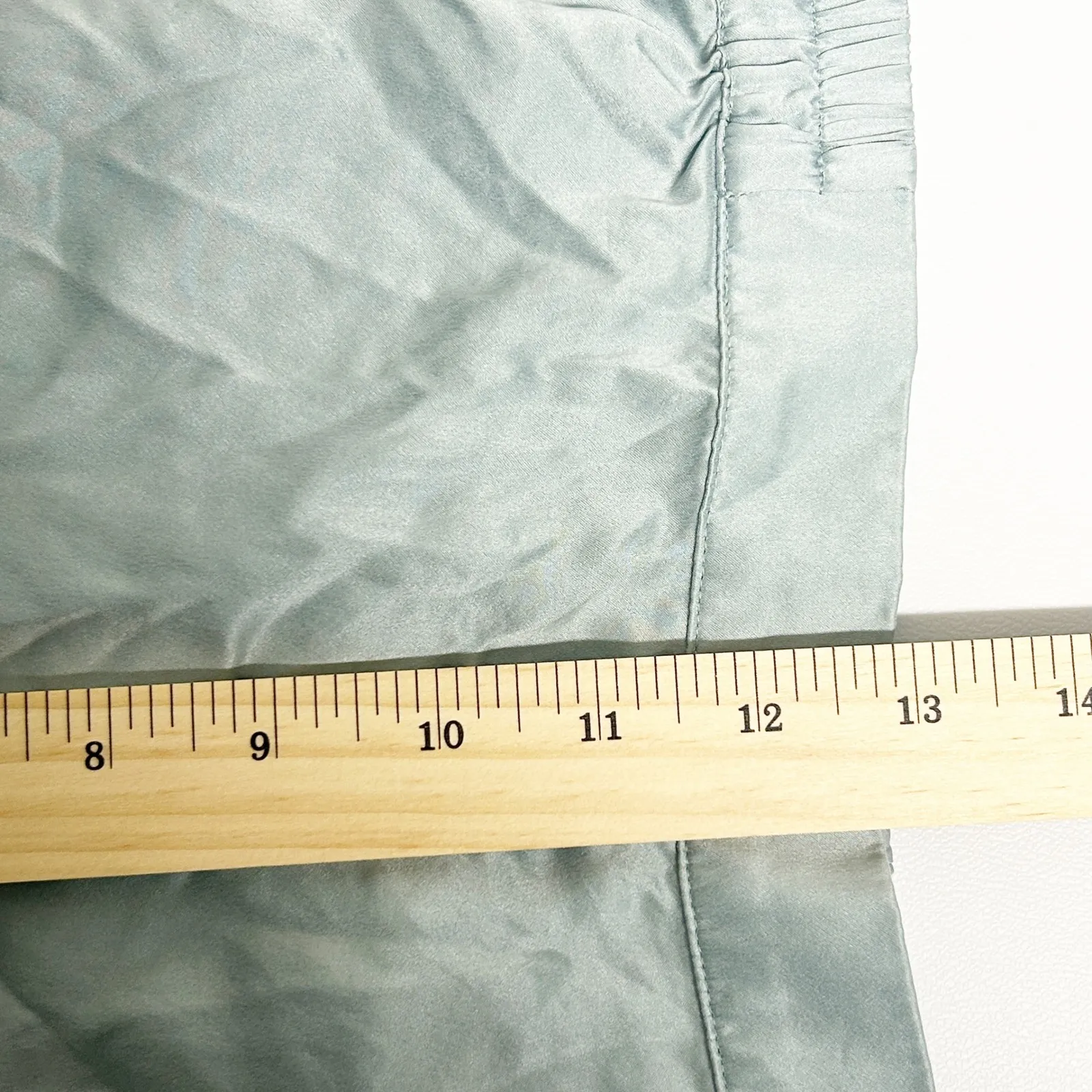 LUNYA Womens Washable Silk Luxury Sleepwear Pajama Lounge Sleep Shorts Size XS Blue - Image 12