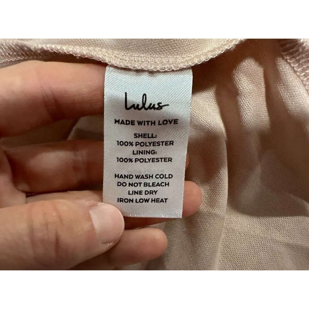 Lulus Lost in the Moment Blush Surplice Maxi Dress XL - Image 6