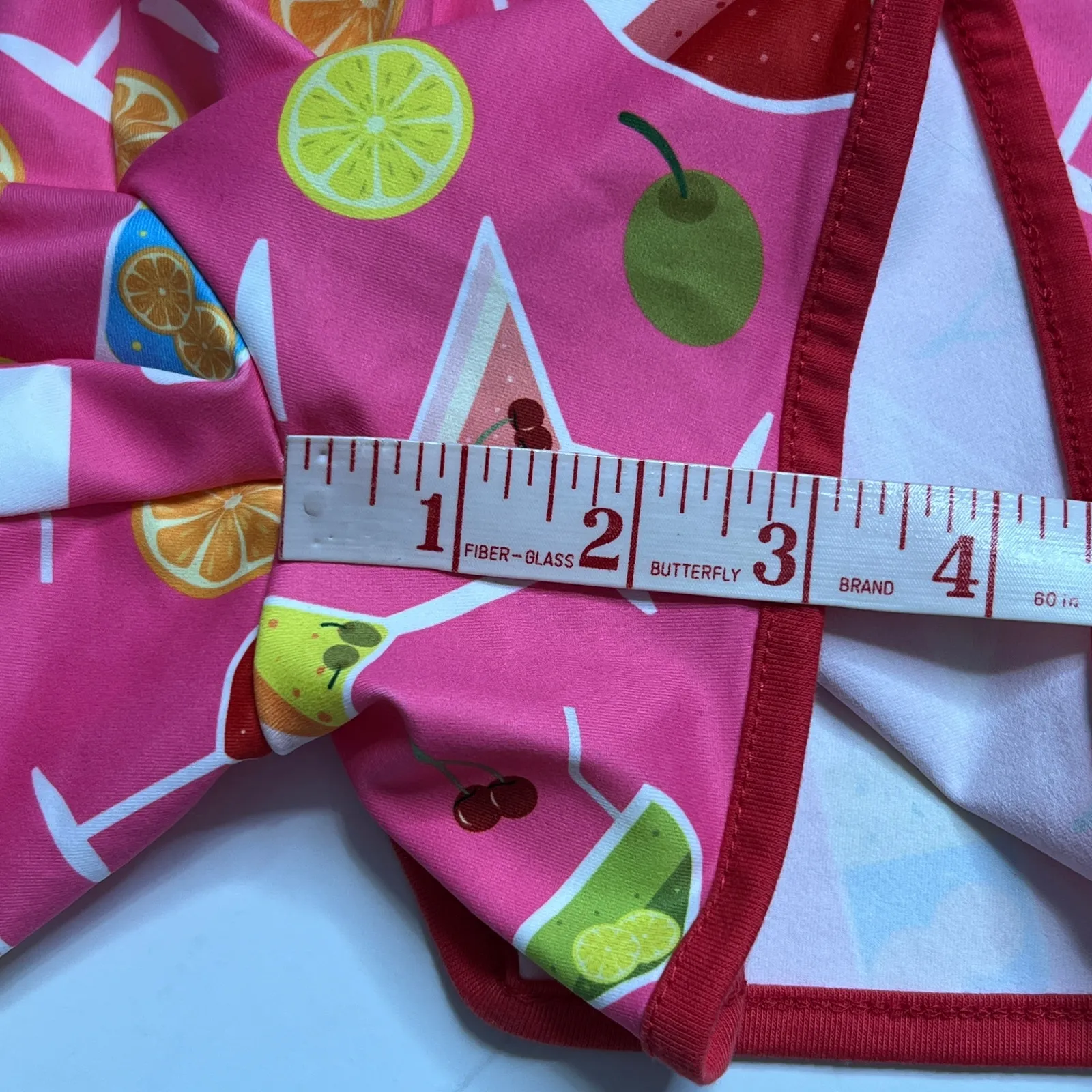 Jess Lea Cocktail Drink Print Activewear Shorts Size Large Pink - Image 6