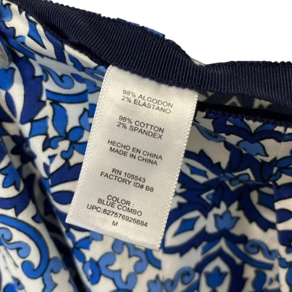 New Milly for Design Nation floral skirt blue white unlined side zipper medium - Image 8
