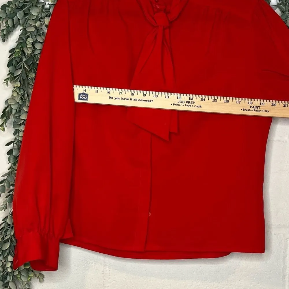 Pendleton Country sophisticates by  | women red button down blouse vintage - Image 4