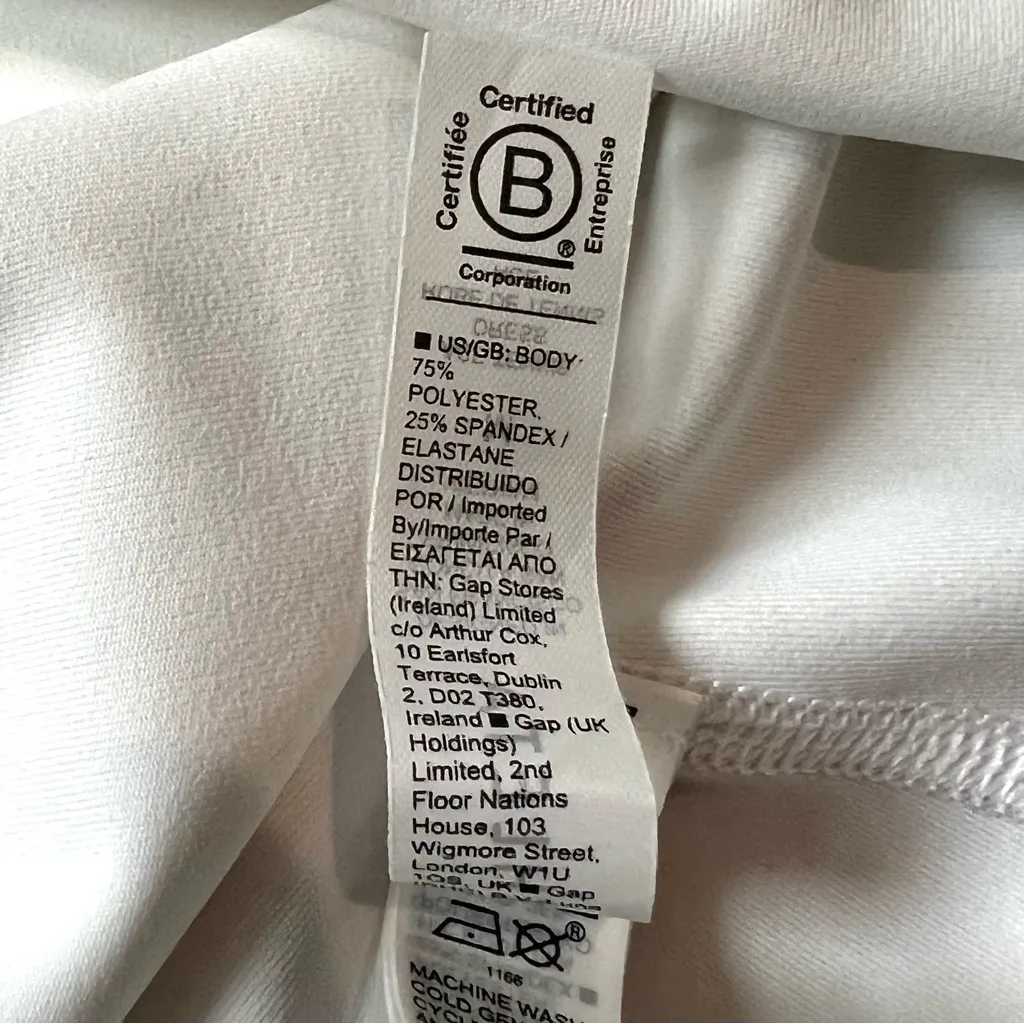 Athleta Ace Tennis Dress White Front Zip Sz Medium - Image 10