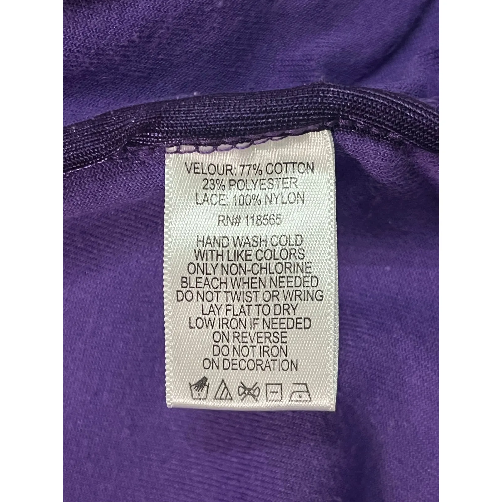 Quacker Factory Purple Velour Striped Sequin jacket - Image 10