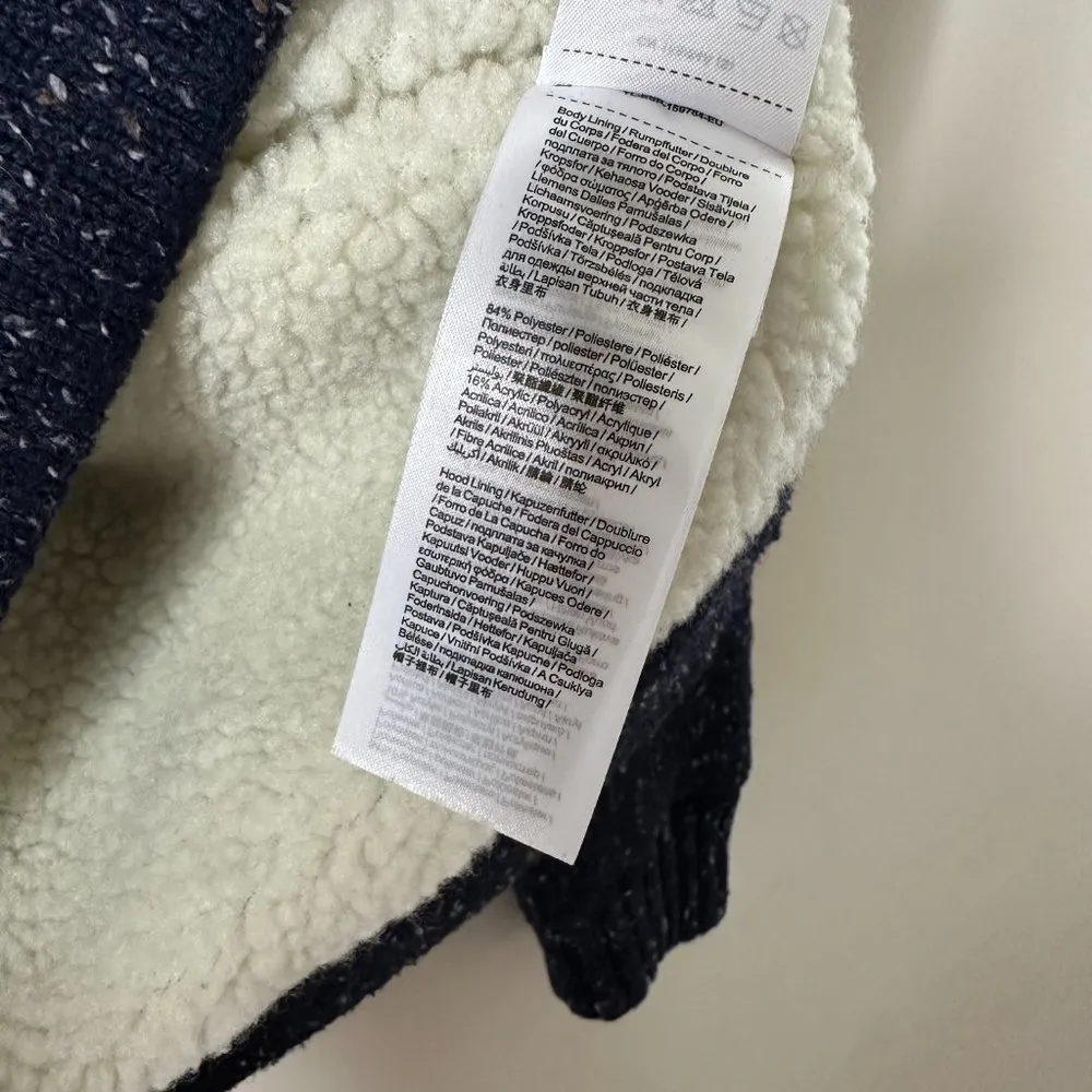 ESPRIT Blue Sherpa Lined Jacket Men's Small - Image 5