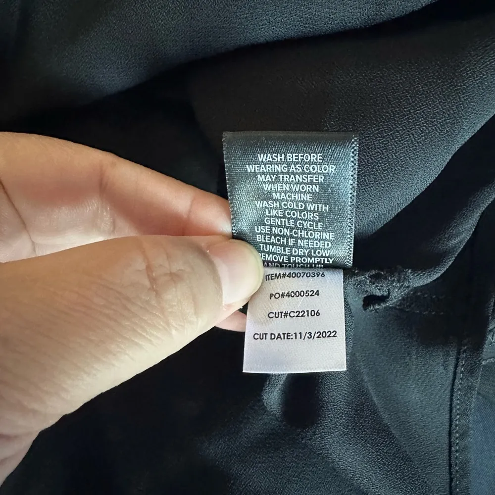 Torrid Black Peplum Chiffon Clip Floral Puff Sleeve Top Size 3 or 3X or 22-24 - Image 13