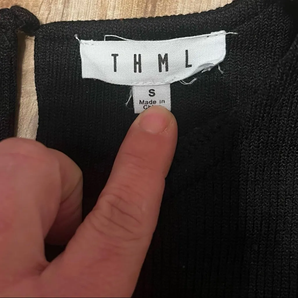 THML Rainbow Sequin Sleeve Top - Image 3