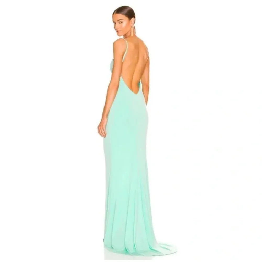 KATIE MAY Great Kate Ruched Gown in Supercharged Mint Size Large - Image 15