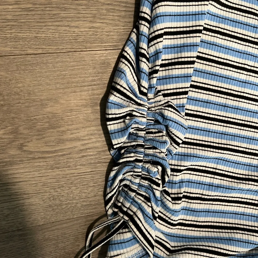 Women’s Shein Blue & White Striped Large Maternity Tank Top Shirt - Image 4