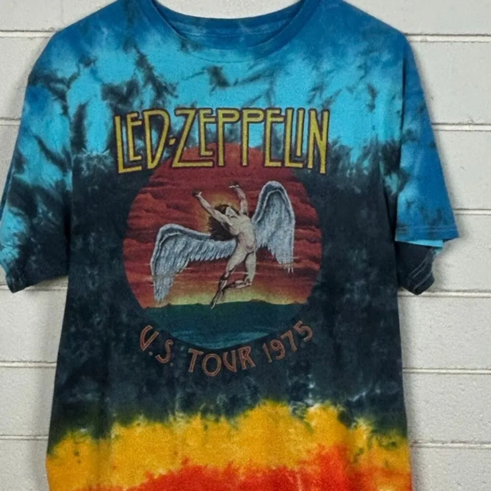 Led Zeppelin Tie Dye Band Tee size L Size L - Image 4