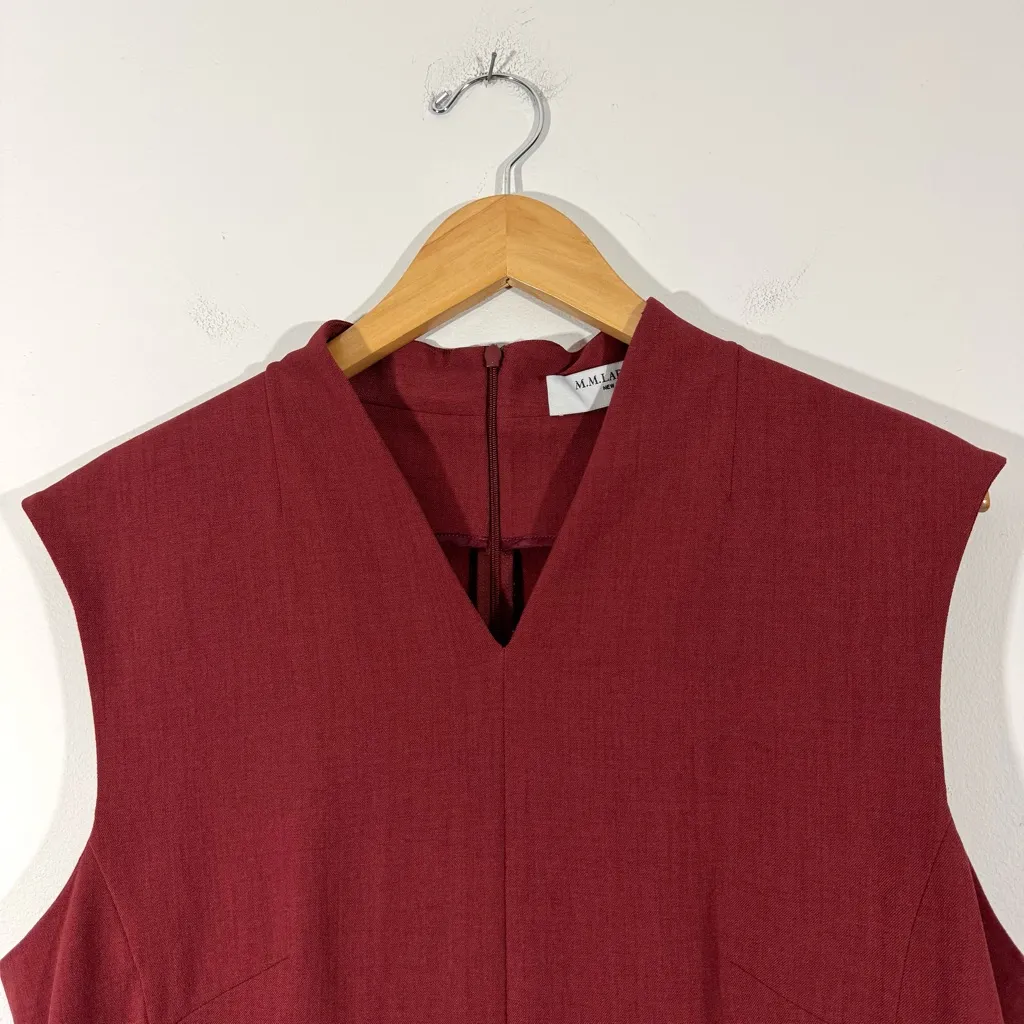 M.M. Lafleur Aditi 2.0 Brick Red Sheath Professional Dress Size 14 - Image 4