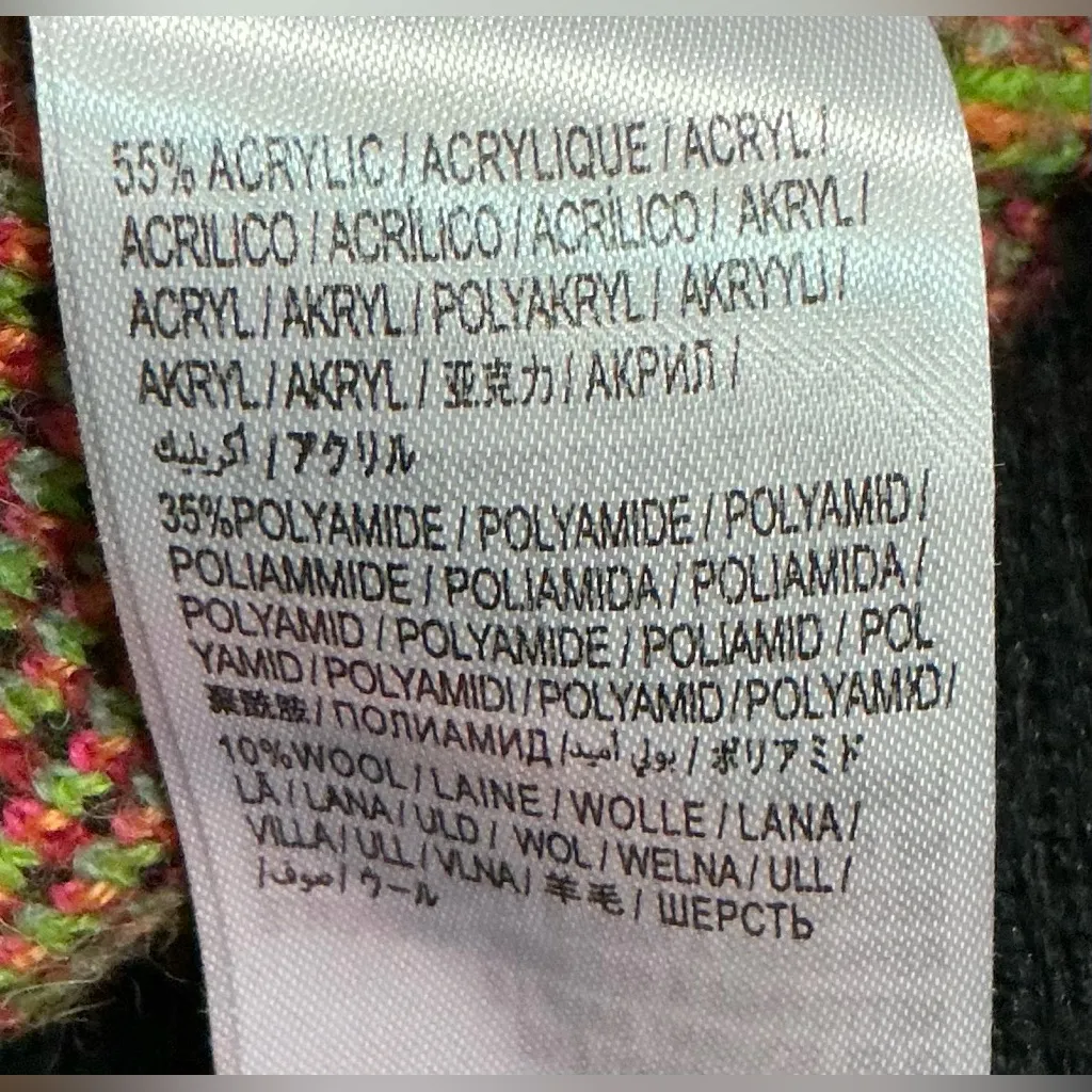 FARM Rio The Dance Multicolor Knit Sweater Vibrant Jumper Abstract Sz XS - Image 6