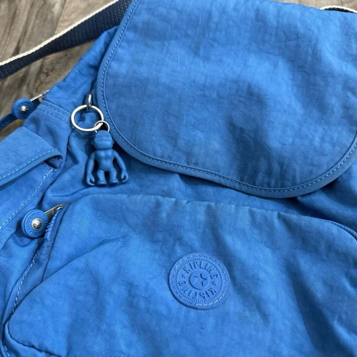 Kipling  city zip Havana Blue Backpack - Image 3