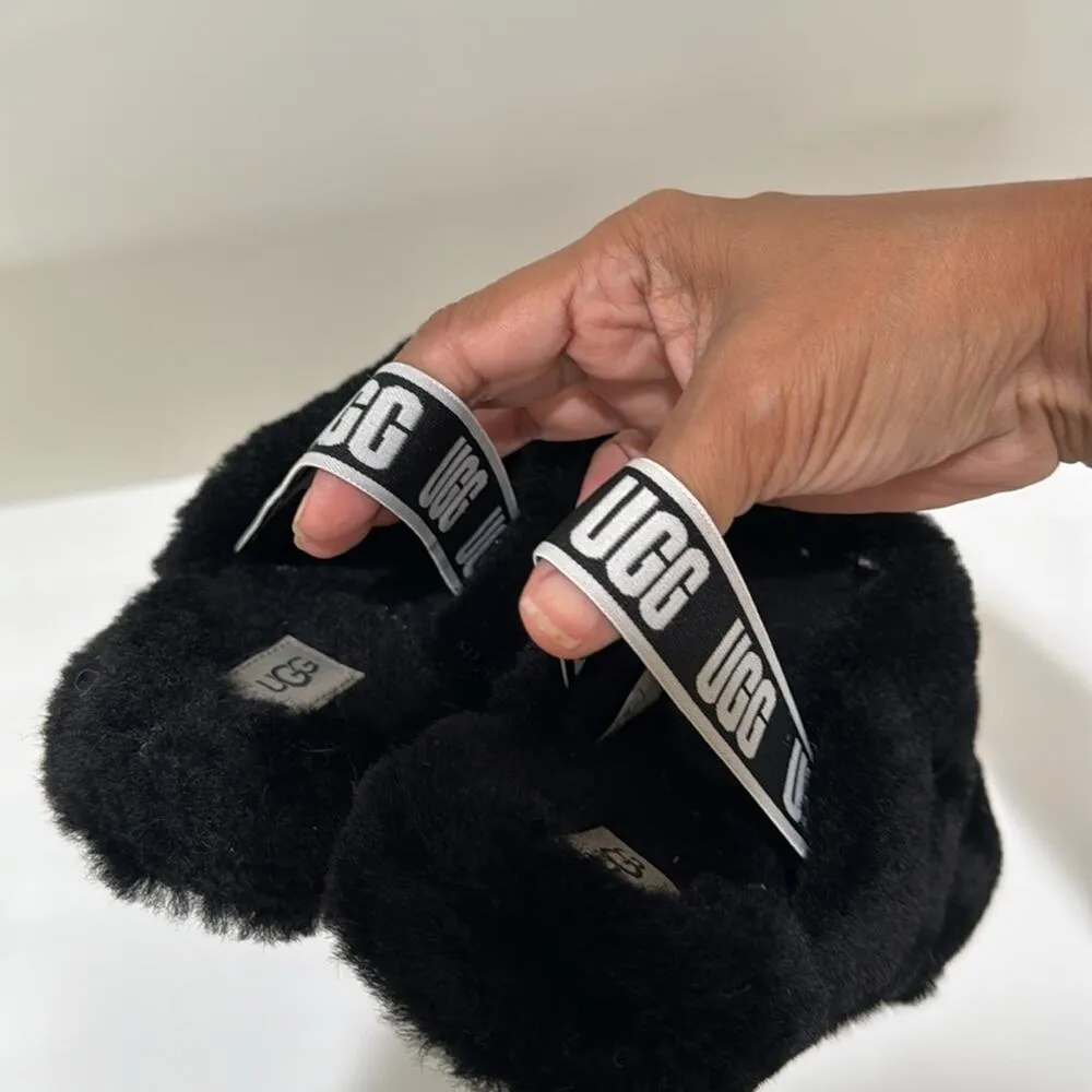 UGG Fluff Yeah Slides Shearling Mules Winter College Fall - Image 3