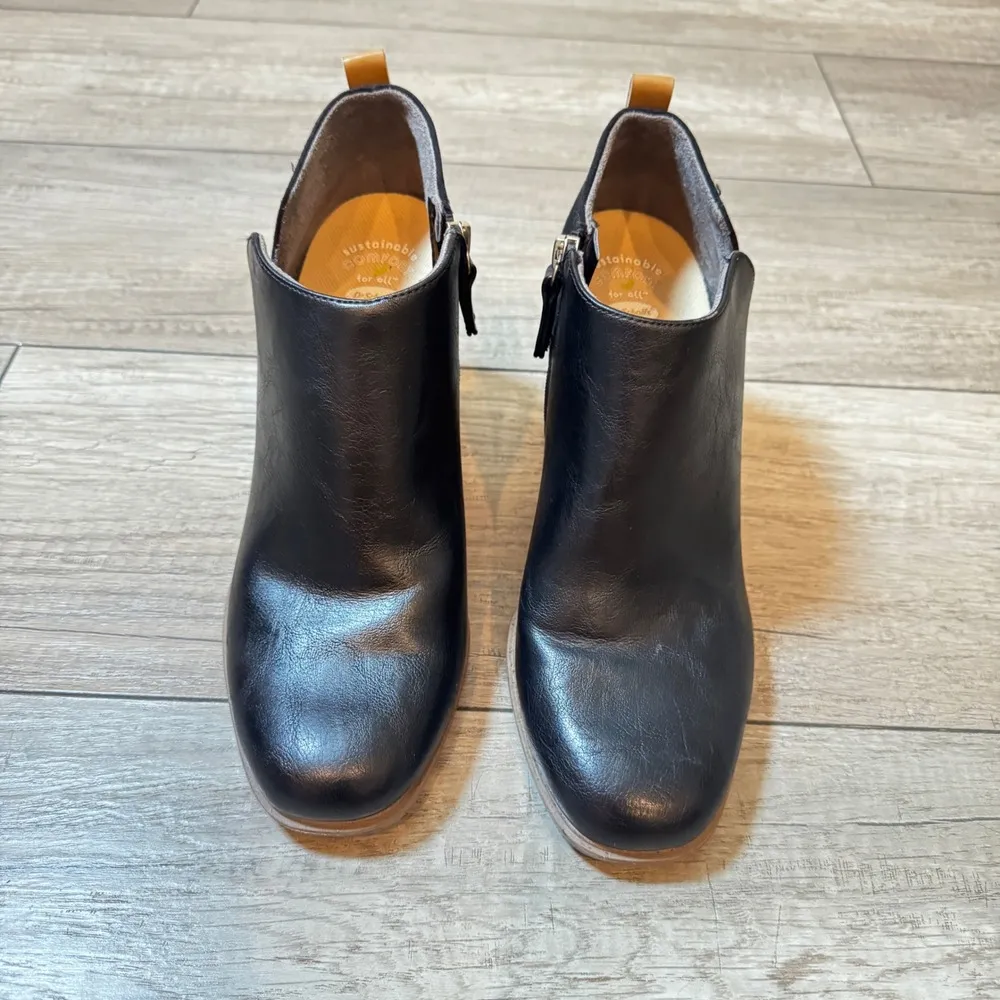 Dr. Scholl's Roxanne Booties Block‎ Heel Sustainable Comfort Black Size 10M - Image 2