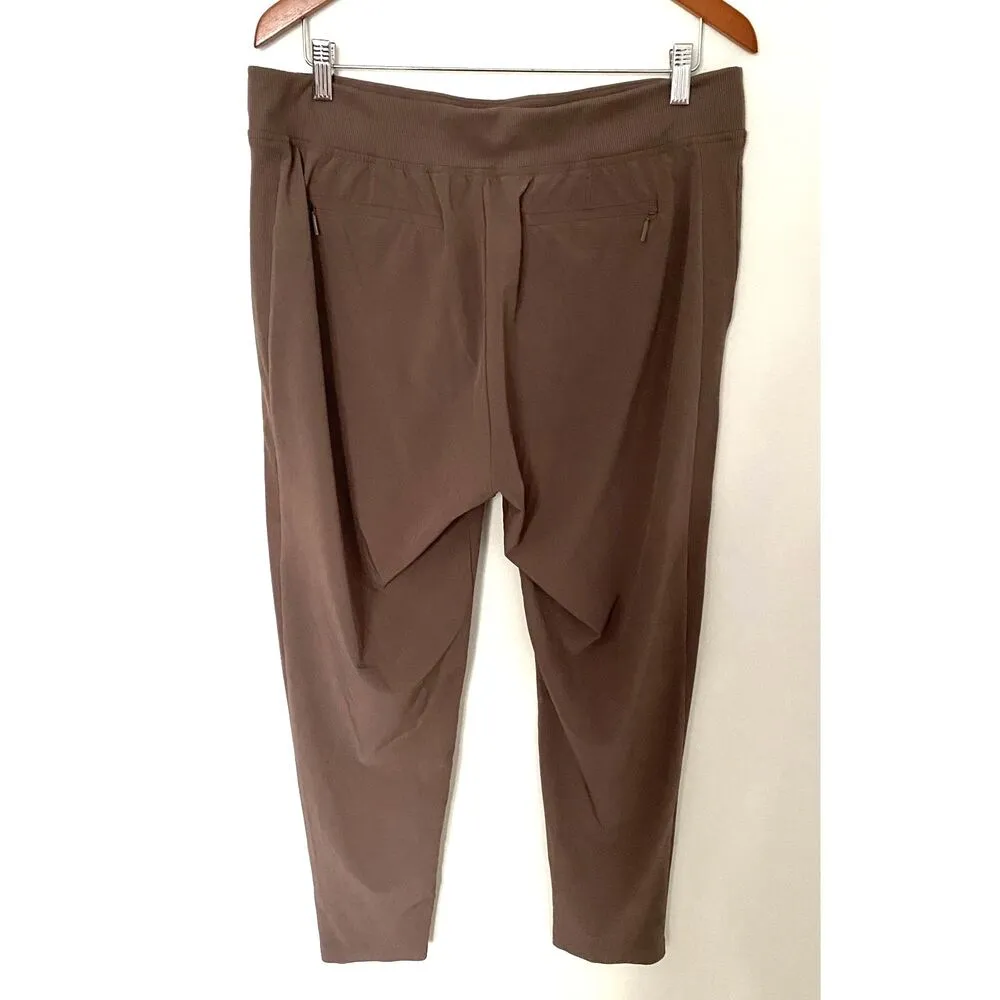 Athleta Brooklyn Ankle Pants Mineral Brown Semi-Fitted Lightweight Slim Fit 14 - Image 9