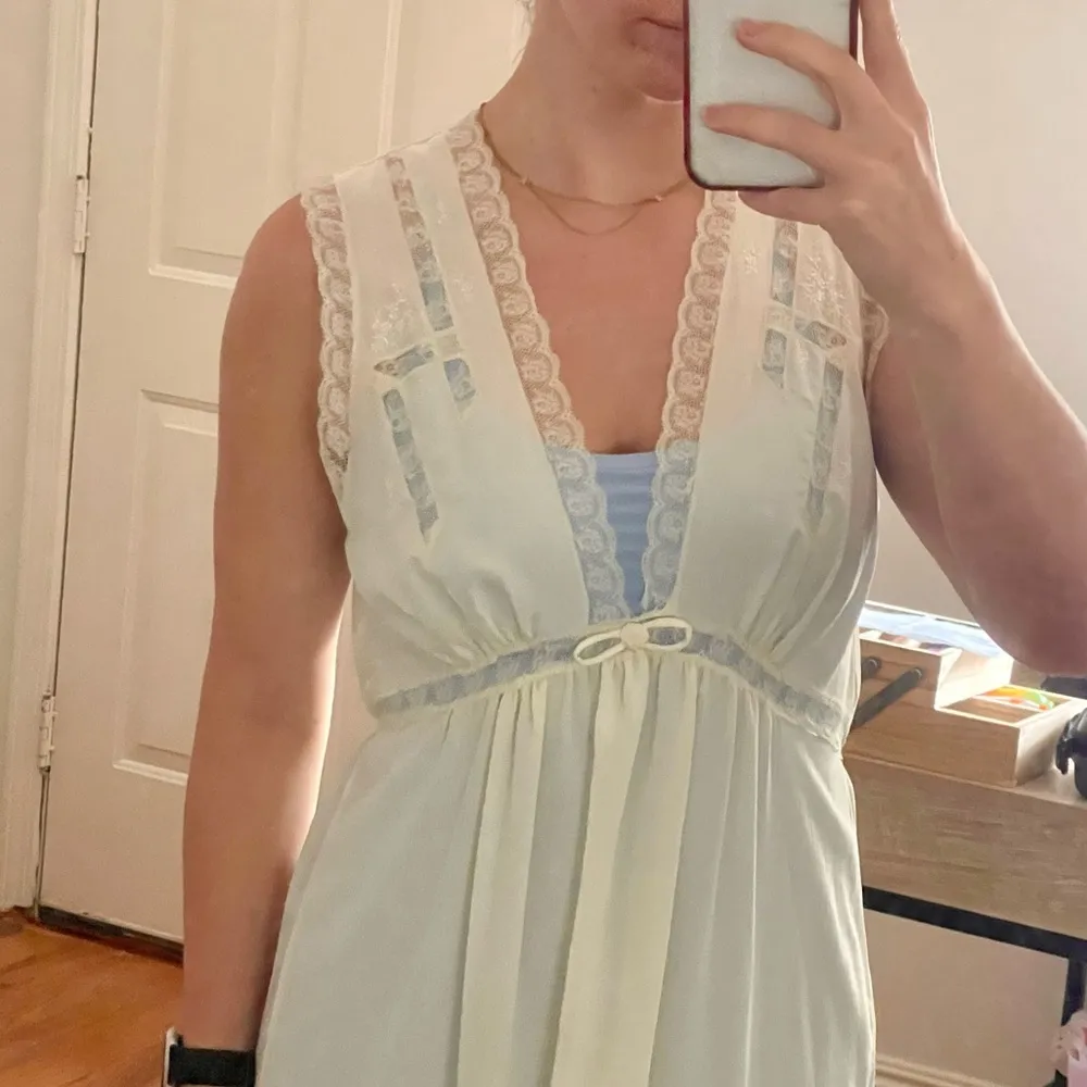 Dior vintage nightgown lingerie lace maxi dress size S/M - Image 2