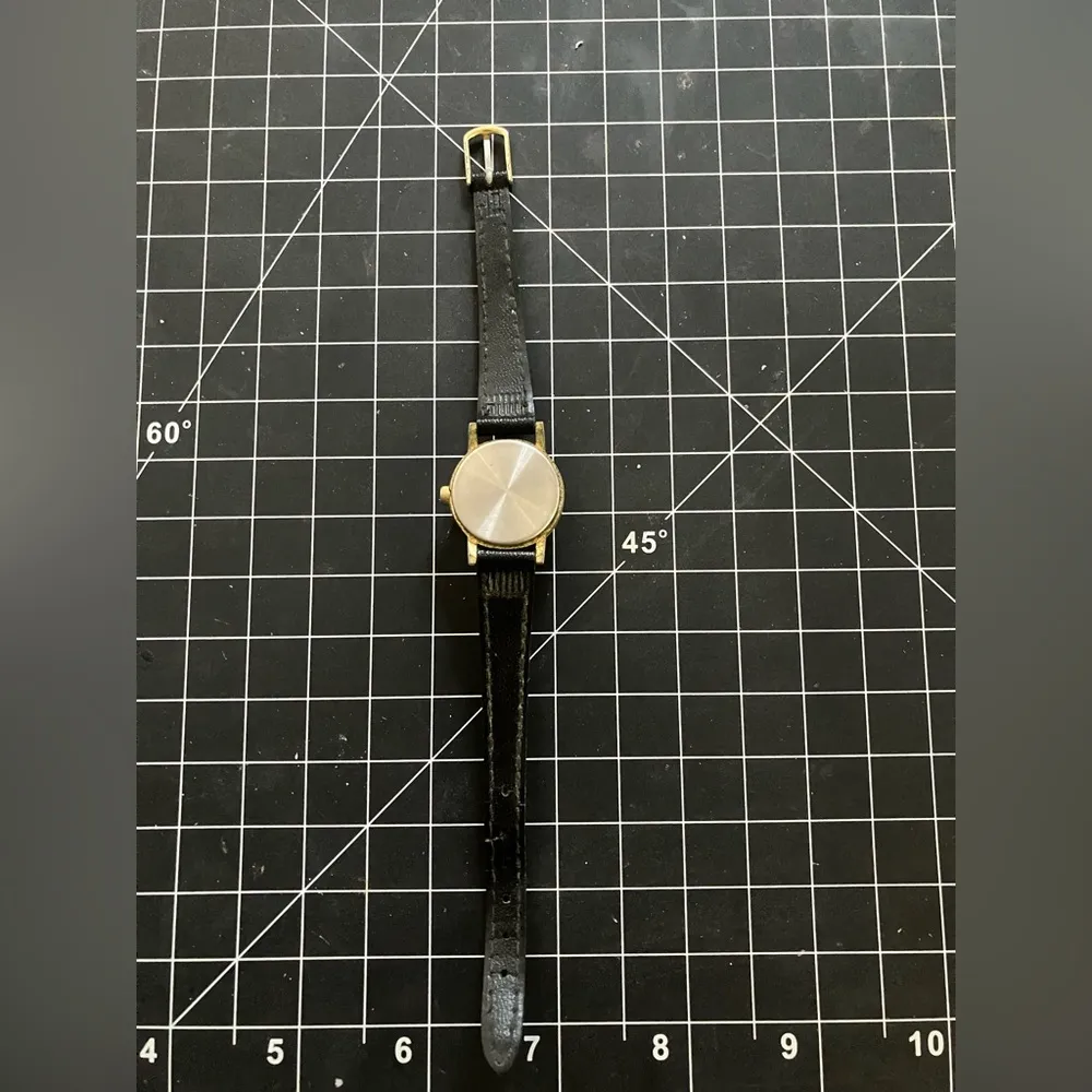 Ladies Orbit Swiss Mystery Dial Second Hand Wristwatch Black - Image 7