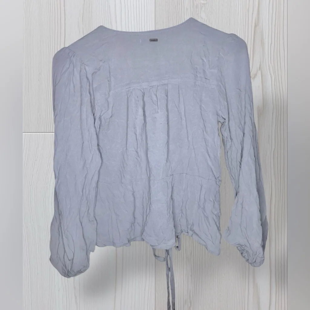 ONEILL Women’s Front Tie Long Sleeve Blouse - Image 3