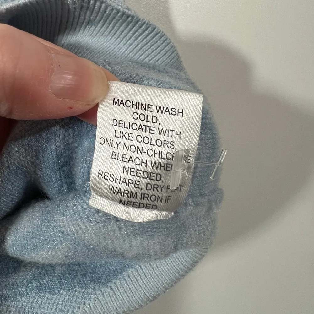 LA Hearts Blue Swirl Patterned Sweater Crop Tank Women's Tank Top Size Small - Image 7