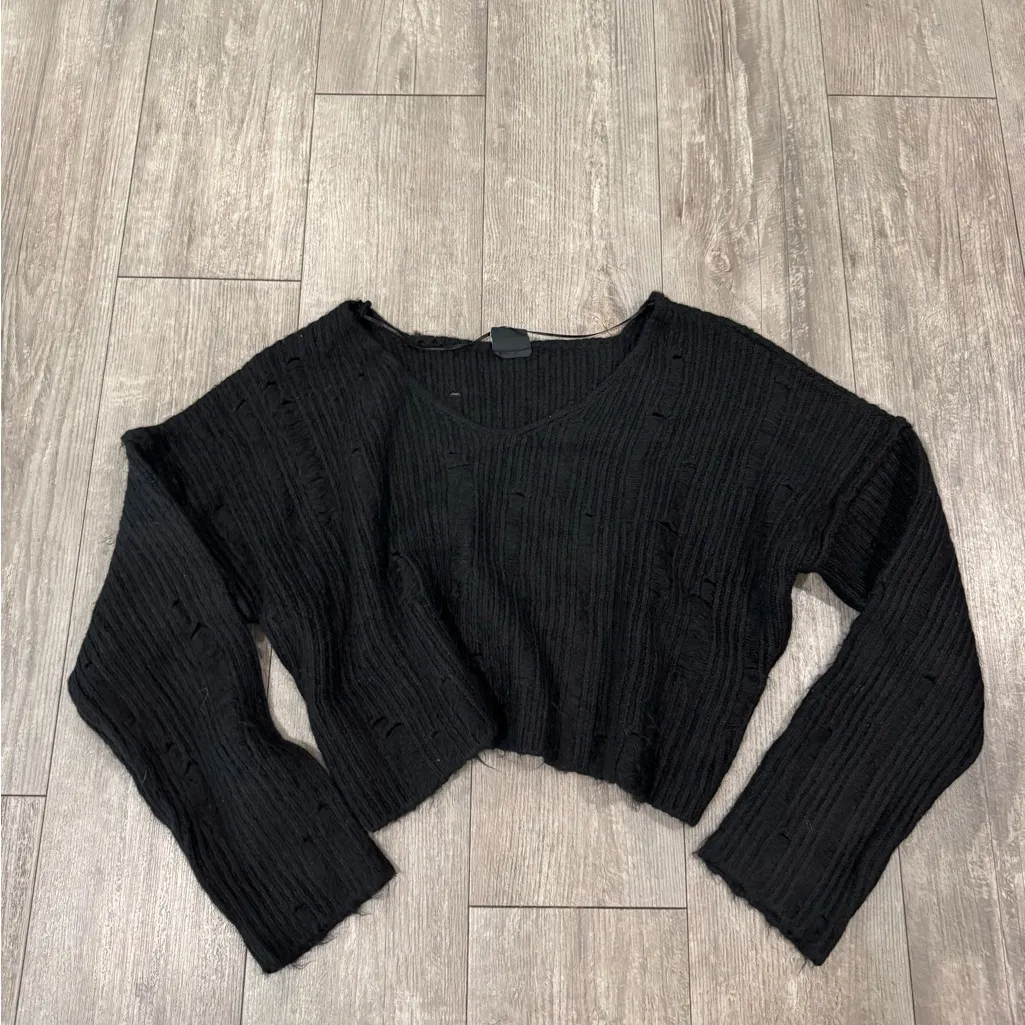 BDG Black V-Neck Women's Sweater - Image 5