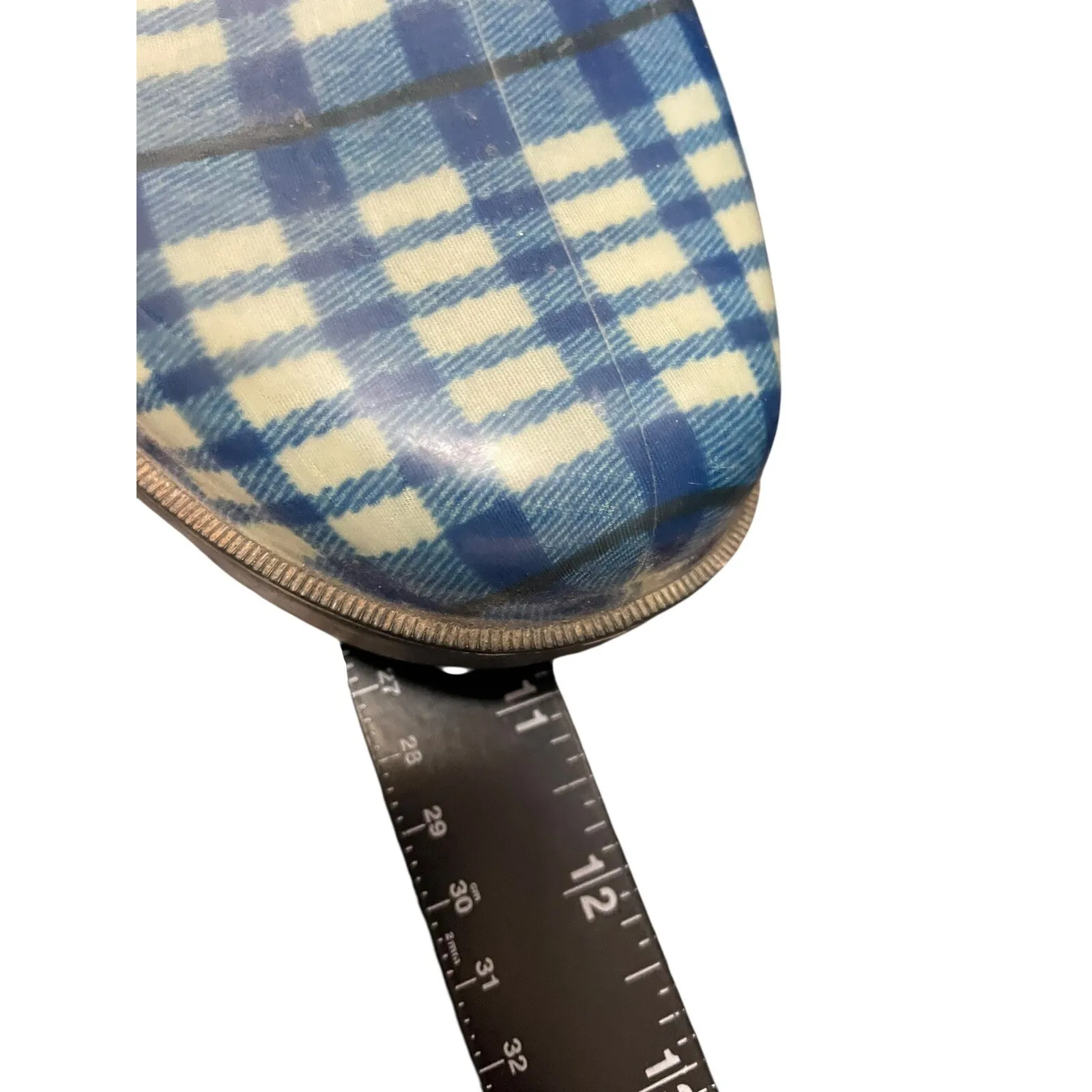 University of Kentuck‎ Wildcats Blue Plaid Rubber Rain Boots Women M Size 8 - Image 7