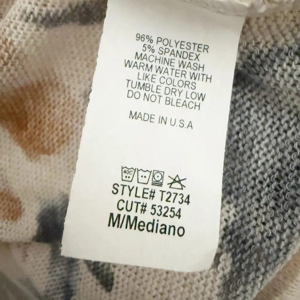 FIRST LOVE LOVELYN | Long Line Cardigan Duster Tie Dye Blue Rust Taupe | Medium - Image 8